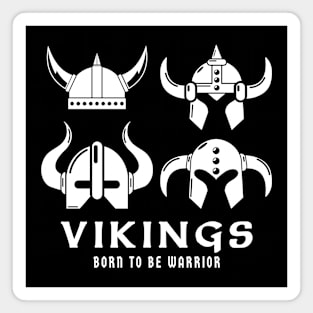 Vikings Valhalla Born to be Warrior Magnet